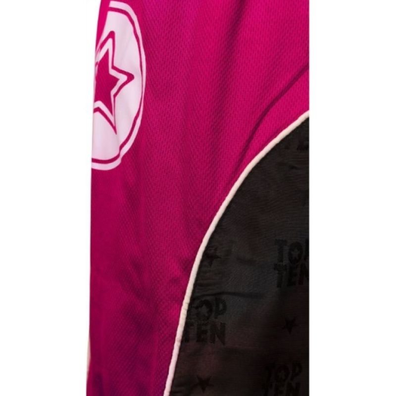 TOP TEN "BOW" kickboxing outfit black and pink XL (190 cm) rózsaszín