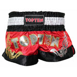 TOP TEN Kickboxing shorts "TOP TEN" czerwony+l rövidnadrág