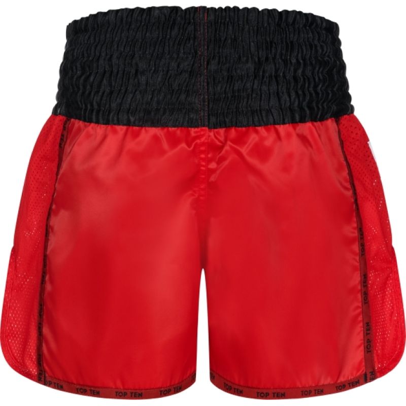 TOP TEN KicksOff Kickboxing Shorts (WAKO APPROVED) czerwony+m rövidnadrág