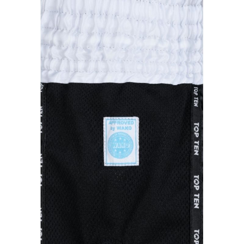 TOP TEN KicksOff Kickboxing Shorts (WAKO APPROVED) czerwony+m rövidnadrág
