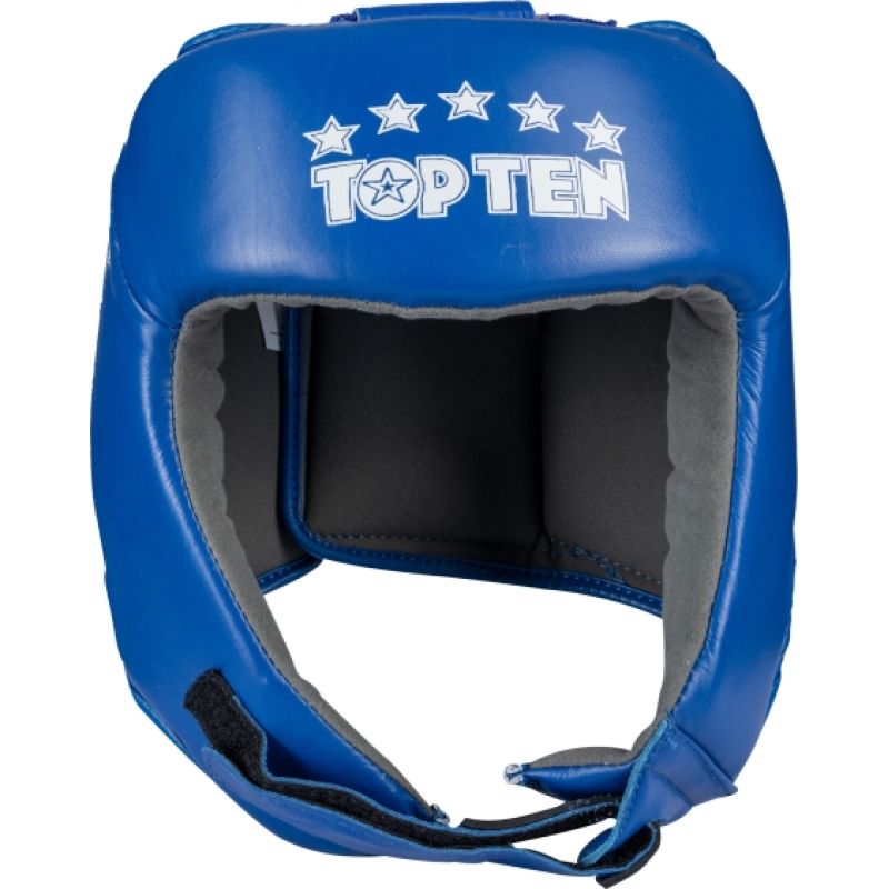 TOP TEN KTT-COMPETITION tournament boxing helmet (WORLD BOXING APPROVED) czerwony+l védőfelszerelés