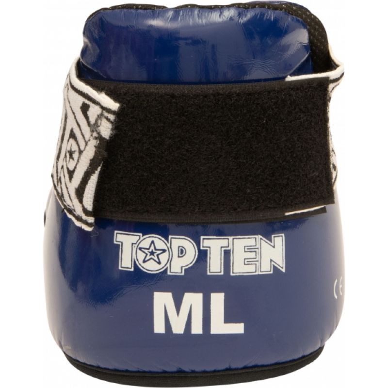 TOP TEN OSTT-PU "SUPERLIGHT PRISM" Foot Protectors (WAKO APPROVED) czerwony+m védőfelszerelés