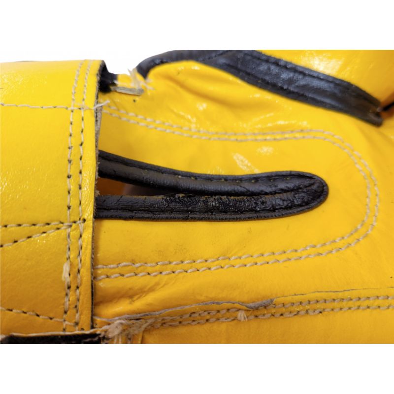 TOP TEN (W) FIGHT RTT-2 10 oz Black and sárga boxkesztyű