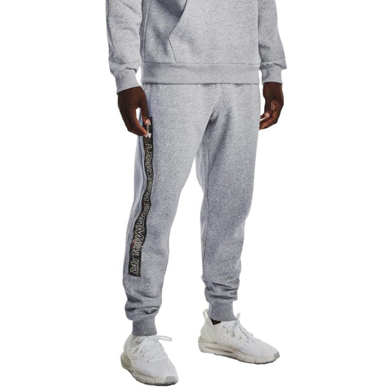 Under Armour Armor Rival Fleece Graphic Joggers M Nadrág férfi 1370351-011