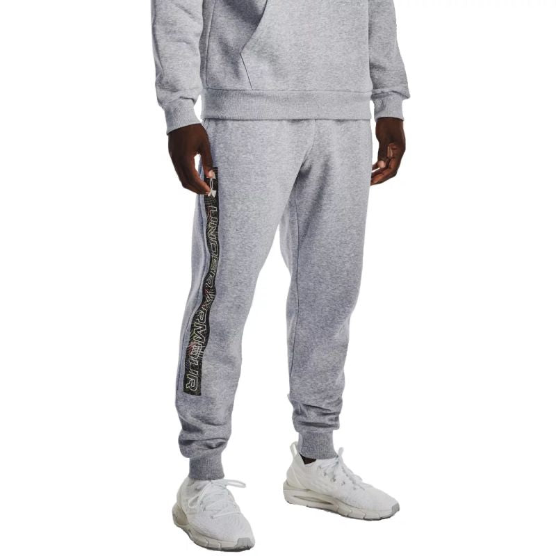 Under Armour Armor Rival Fleece Graphic Joggers M Nadrág férfi 1370351-011