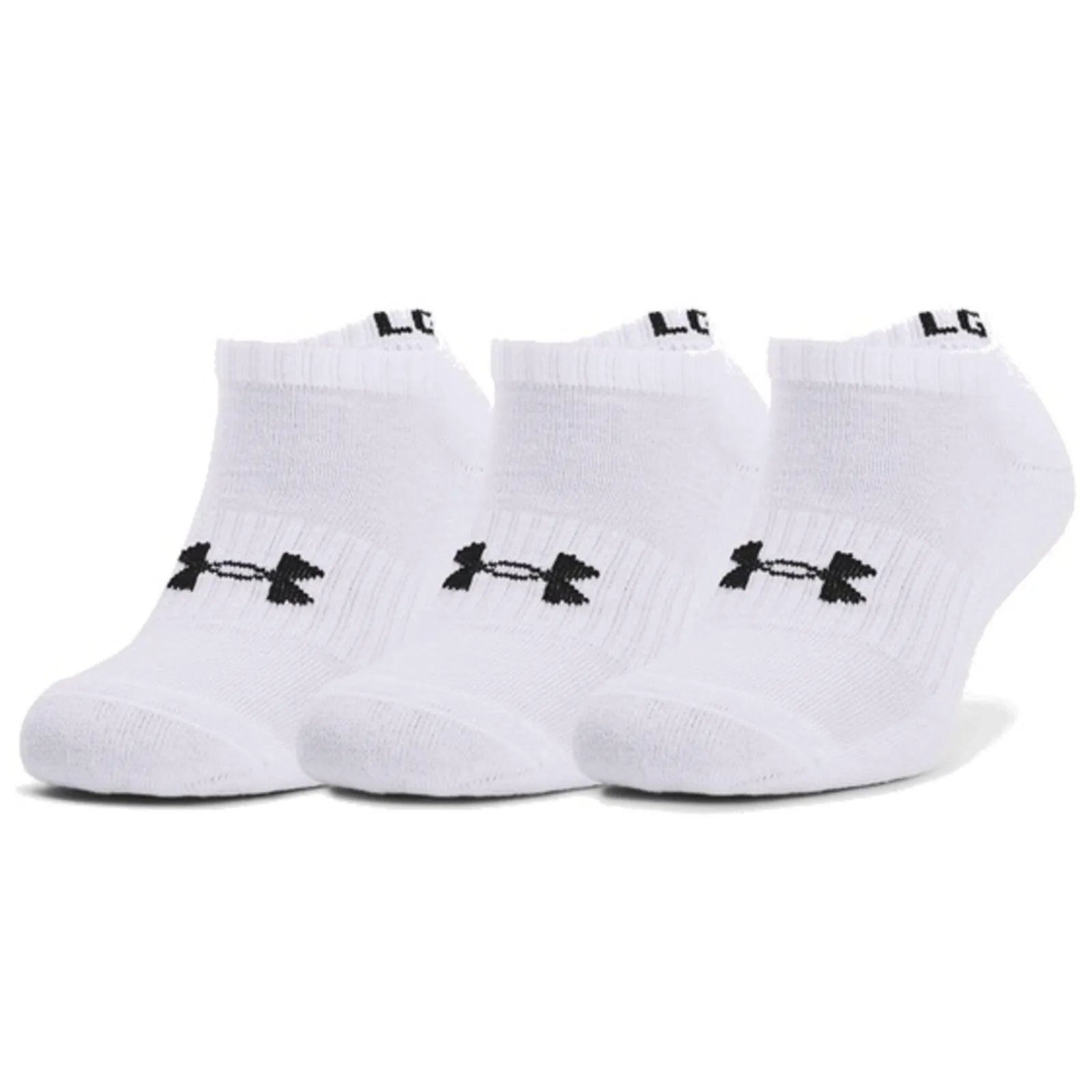 Under Armour Core No Show 3 darabos szett, fehér Zokni 1363241-100