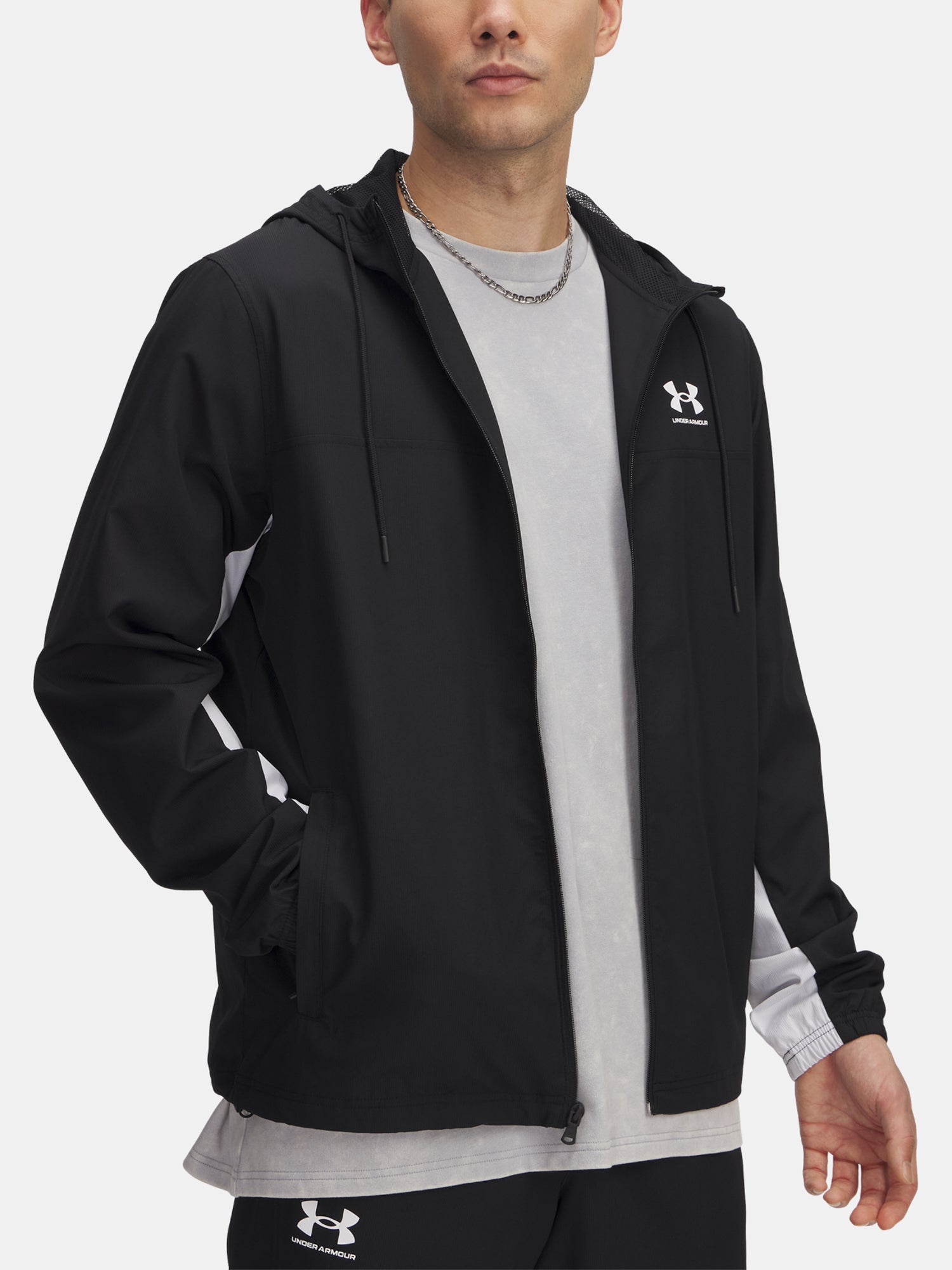 Under Armour Férfi dzseki UA Rival Wvn Windbreaker Kapucnis pulóver