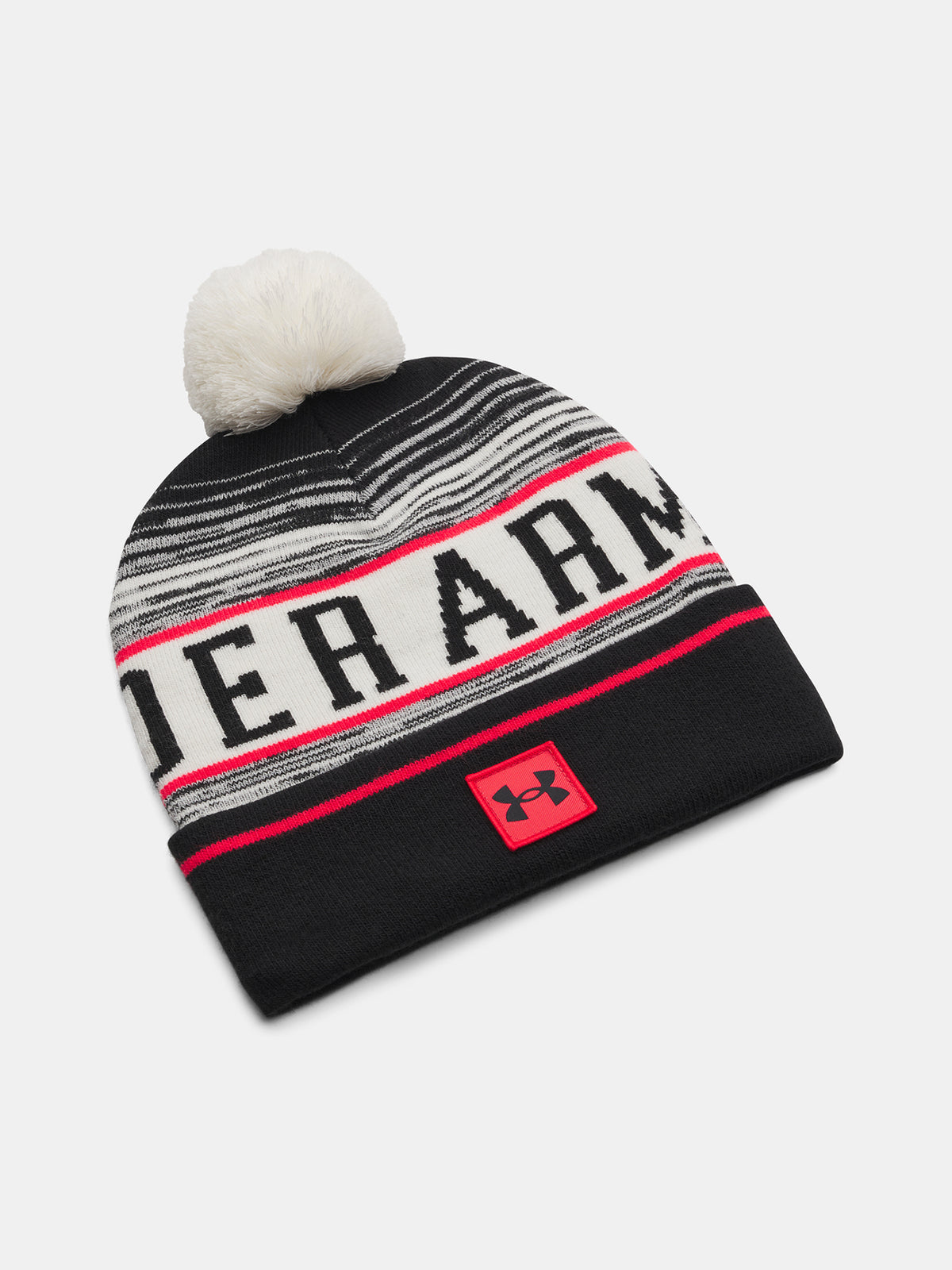 Under Armour Férfi M Halftime Pom Beanie-BRN Kötött sapka