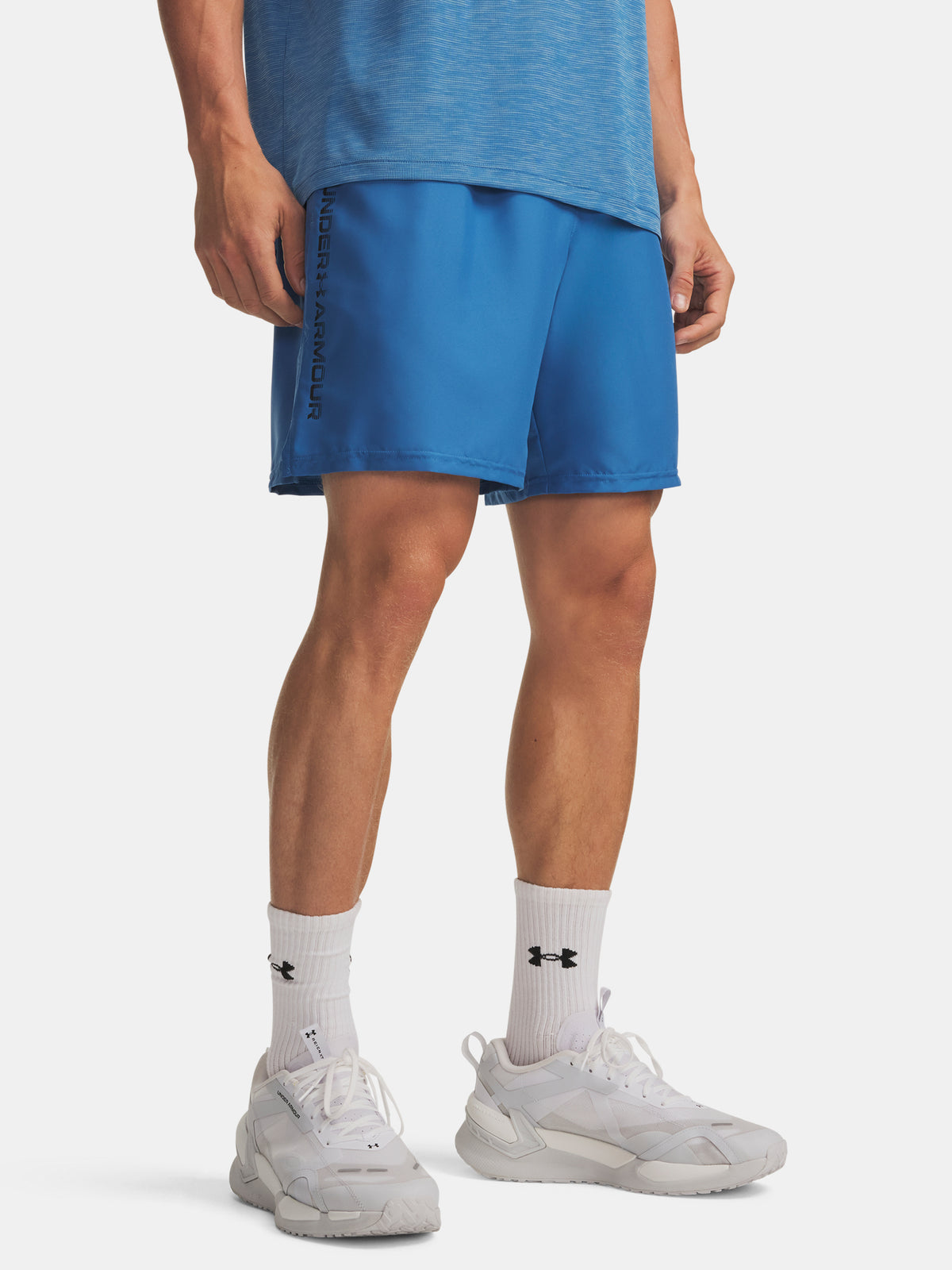 Under Armour Férfi rövidnadrág UA Tech Woven Wordmark kék nadrág