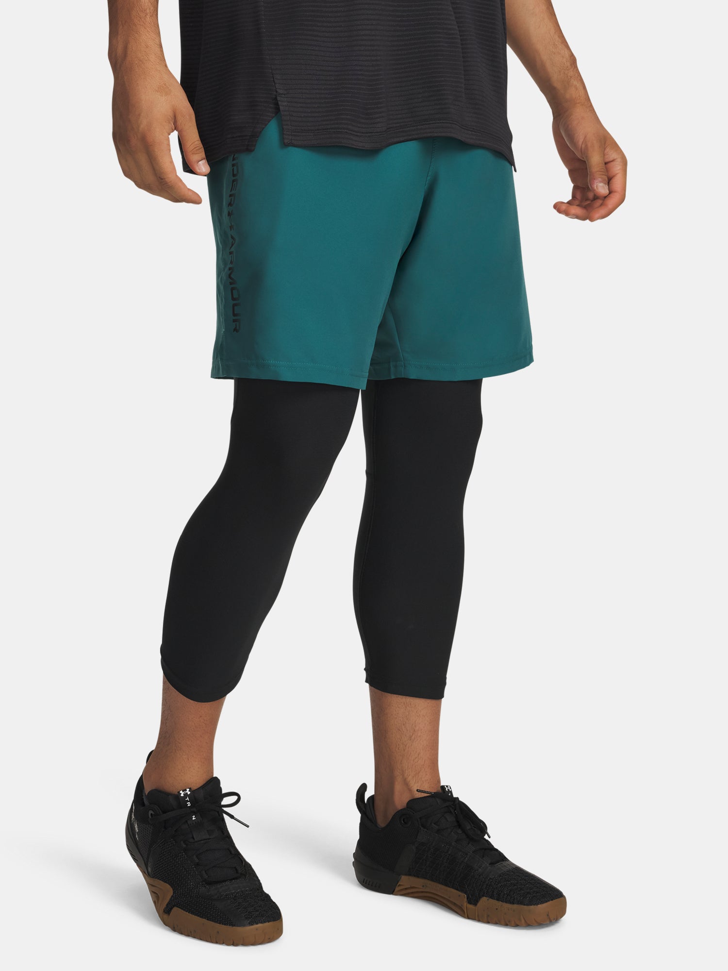 Under Armour Férfi rövidnadrág UA Tech Woven Wordmark nadrág, zöld
