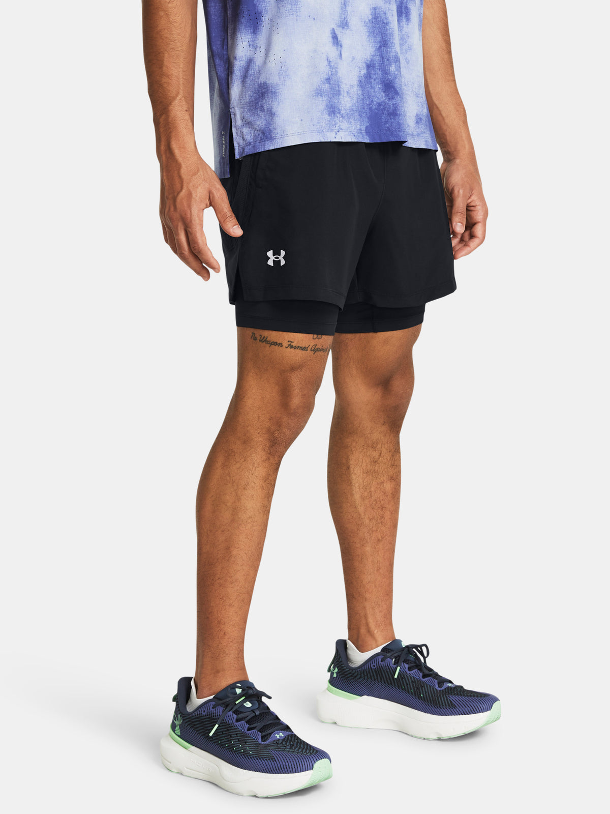 Under Armour Férfi Short UA LAUNCH 5\'\' 2-IN-1 SHORTS Short