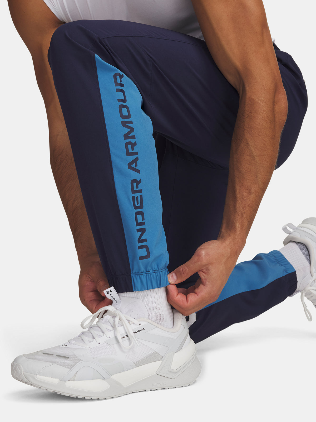 Under Armour Férfi sportnadrág UA Tech Utility Woven nadrág, kék
