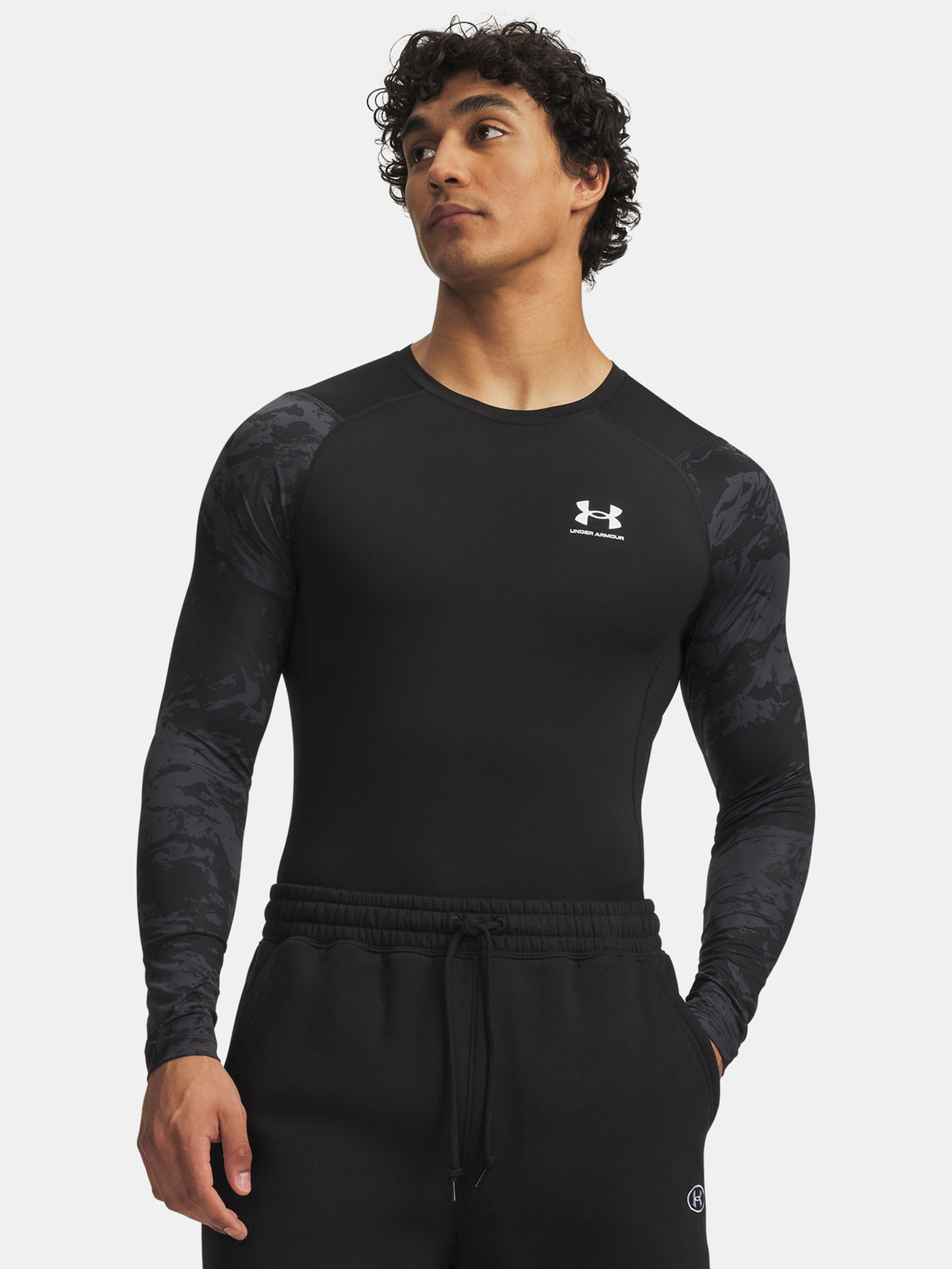 Under Armour Férfi UA HG Armour Comp CB LS fekete póló