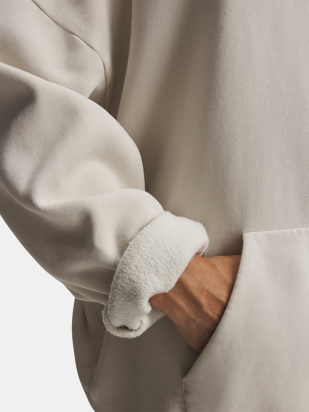 Under Armour Férfi UA Icon HW Flc Washed Hoodie fehér pulóver