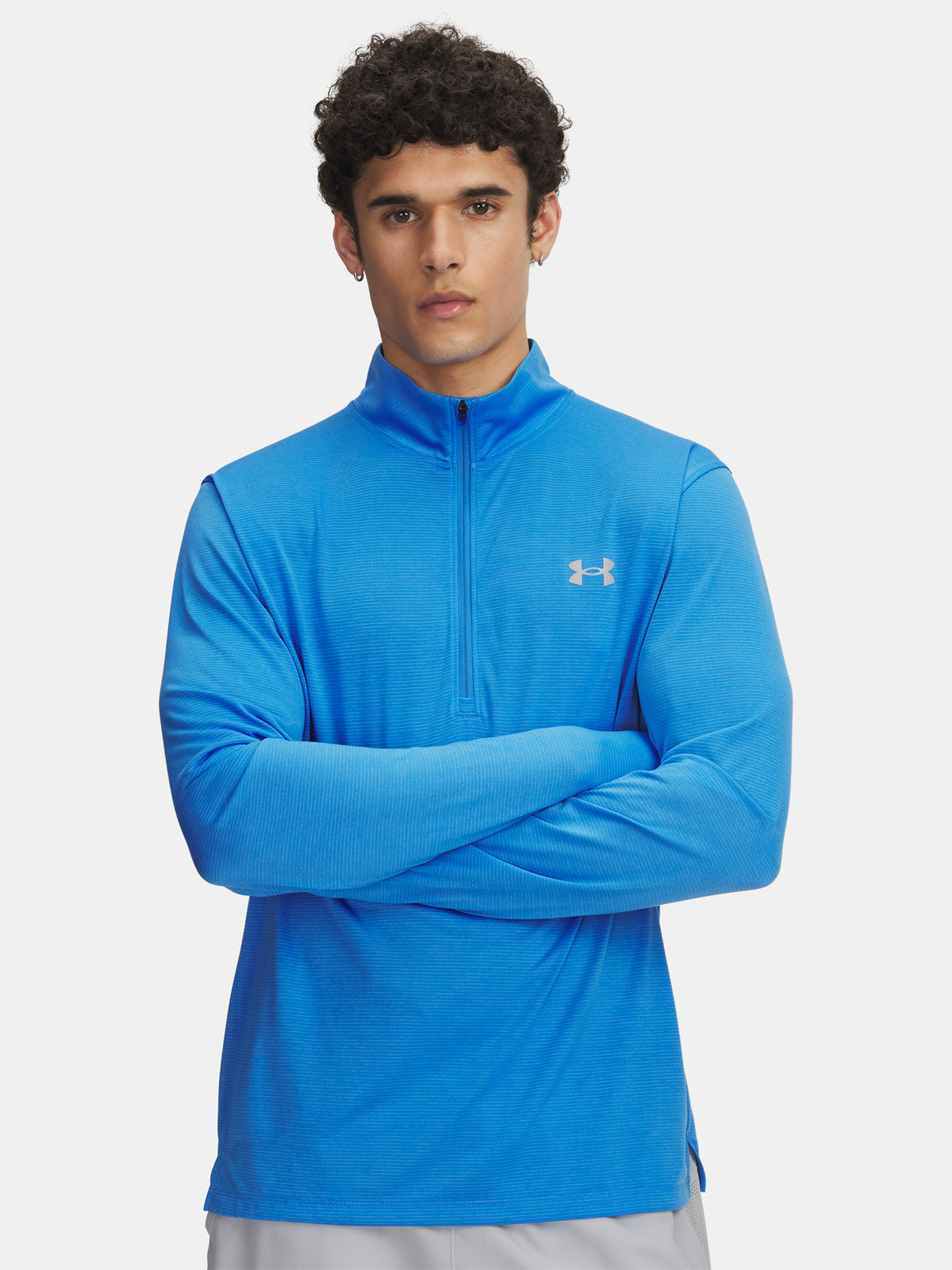 Under Armour Férfi UA LAUNCH 1/4 ZIP-BLU Hosszú ujjú póló