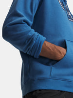 Under Armour Férfi UA Rival Flc Branded Hoodie kék pulóver