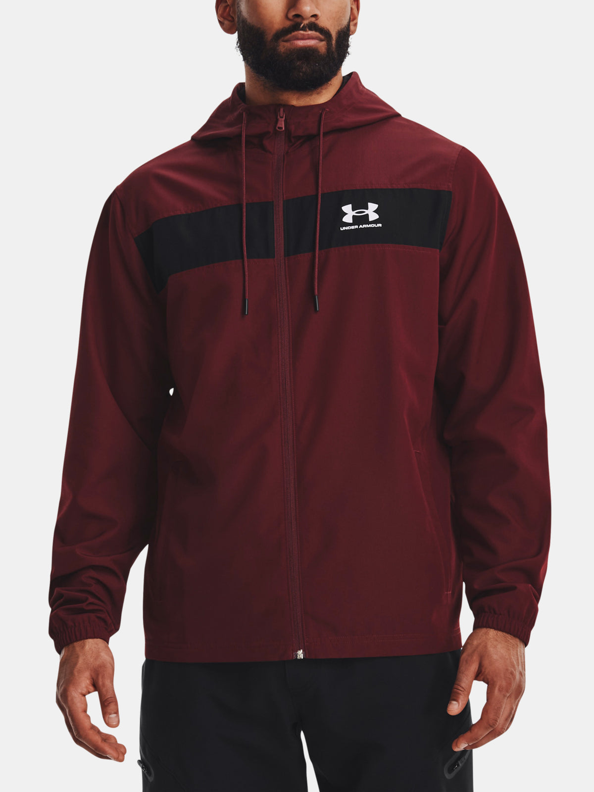 Under Armour Férfi UA SPORTSTYLE WINDBREAKER bordó kabát