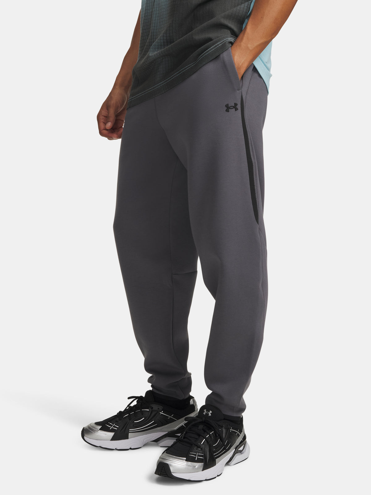 Under Armour Férfi UA Unstoppable Flc Joggers melegítõnadrág szürke nadrág