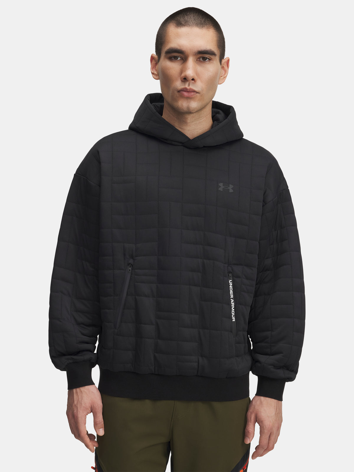 Under Armour Férfi UA Unstoppable Flc Txtr Hdy-BLK pulóver