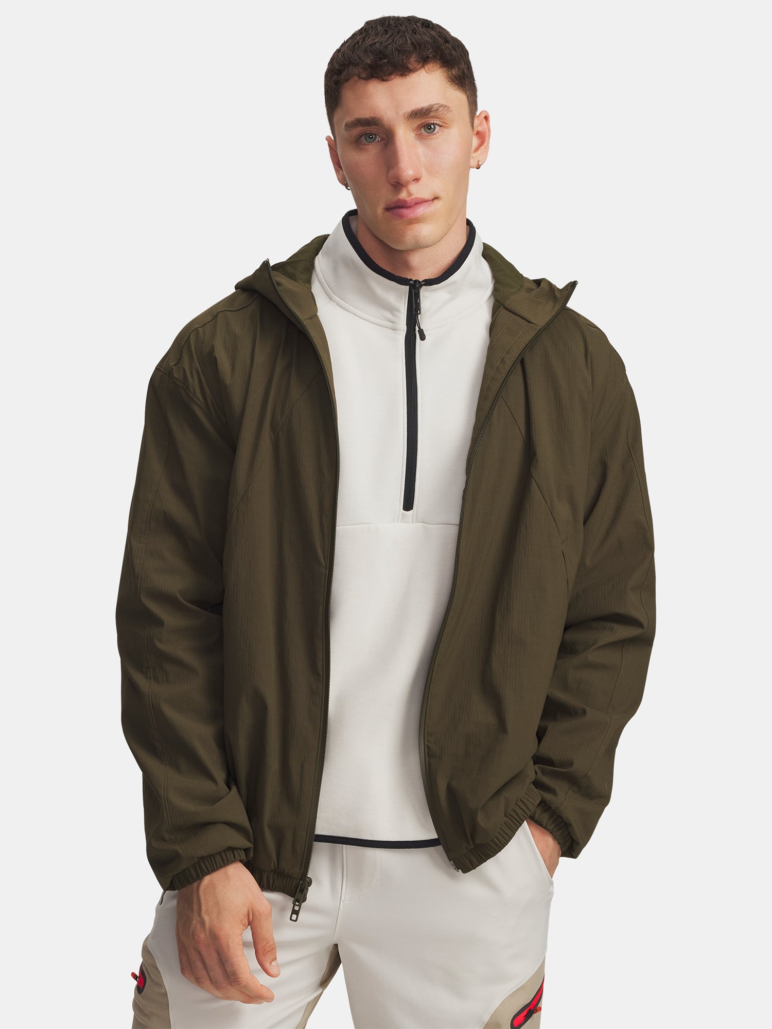Under Armour Férfi UA Unstoppable Txt Woven Jkt-GRN kabát