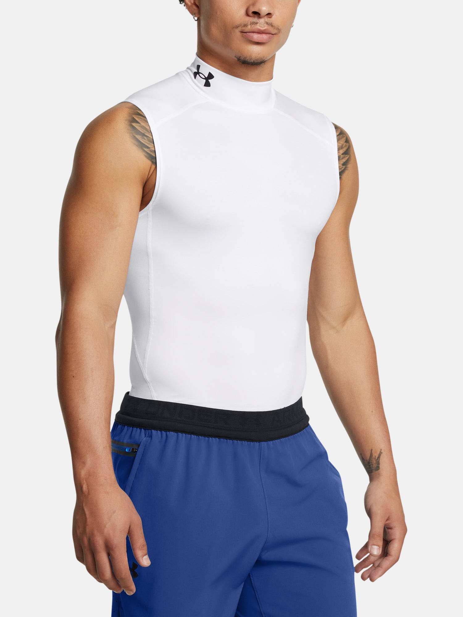 Under Armour Férfi ujjatlan UA HG Armour Comp Mock SL Atléta