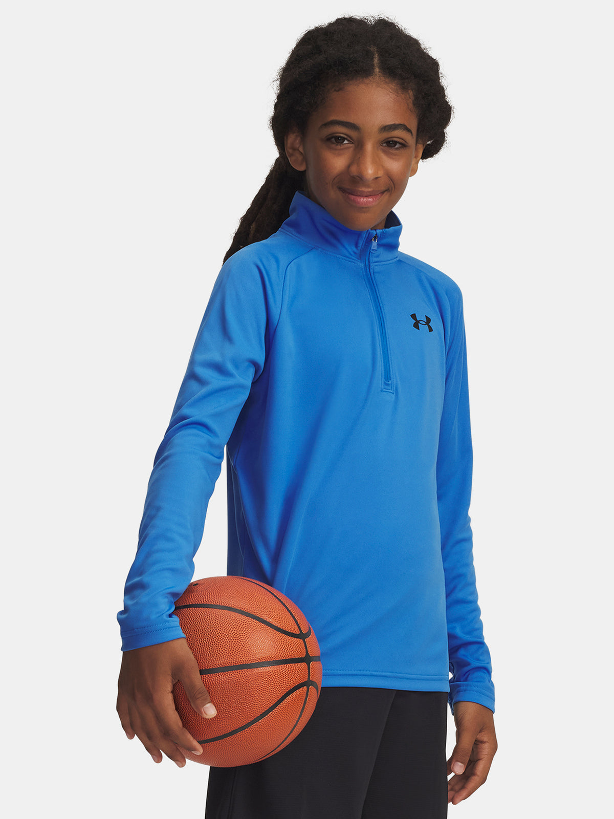 Under Armour Fiú UA Tech 2.0 1/2 Zip-BLU Hosszú ujjú póló