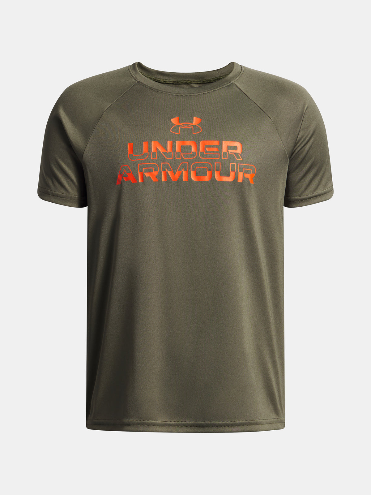 Under Armour Fiú UA Tech Split Wordmark SS-GRN póló