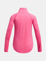 Under Armour Lány Tech Graphic 1/2 Zip póló, rózsaszín