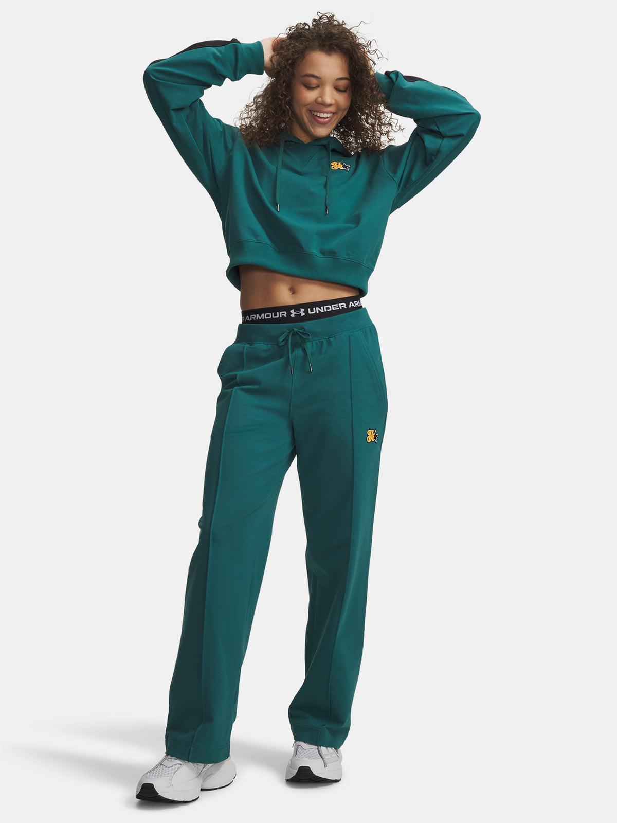 Under Armour Nõi sportnadrág Sport Terry Trend zöld nadrág
