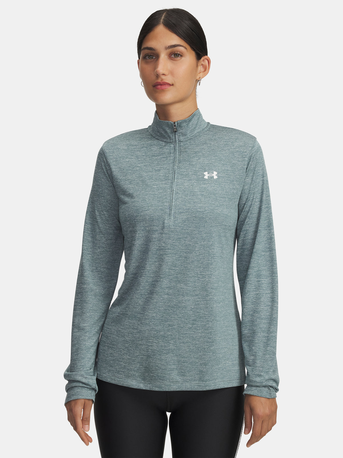 Under Armour Nõi Tech 1/2 Zip- Twist-BLU Hosszú ujjú póló