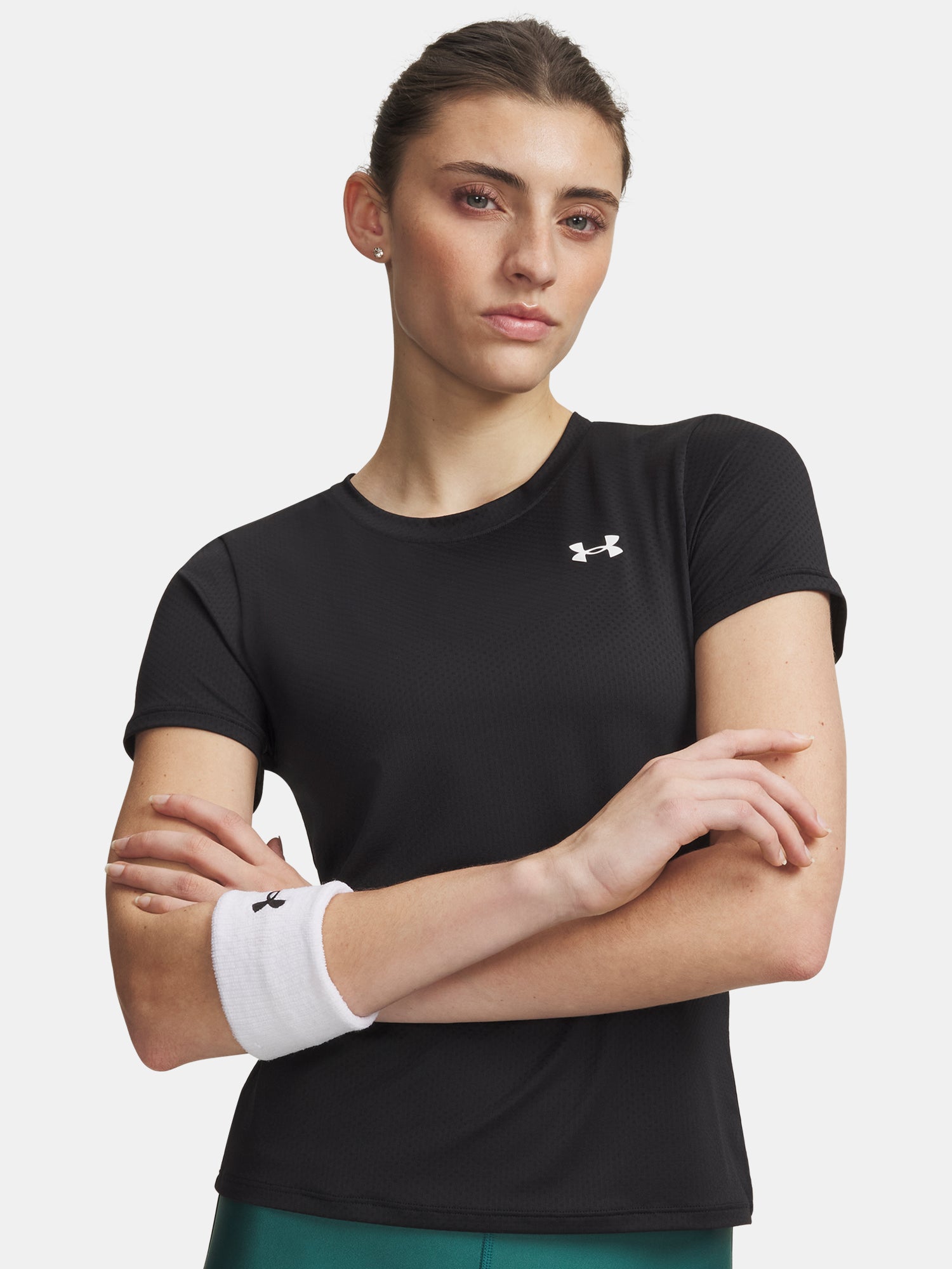 Under Armour Nõi Tech Mesh SS póló, fekete