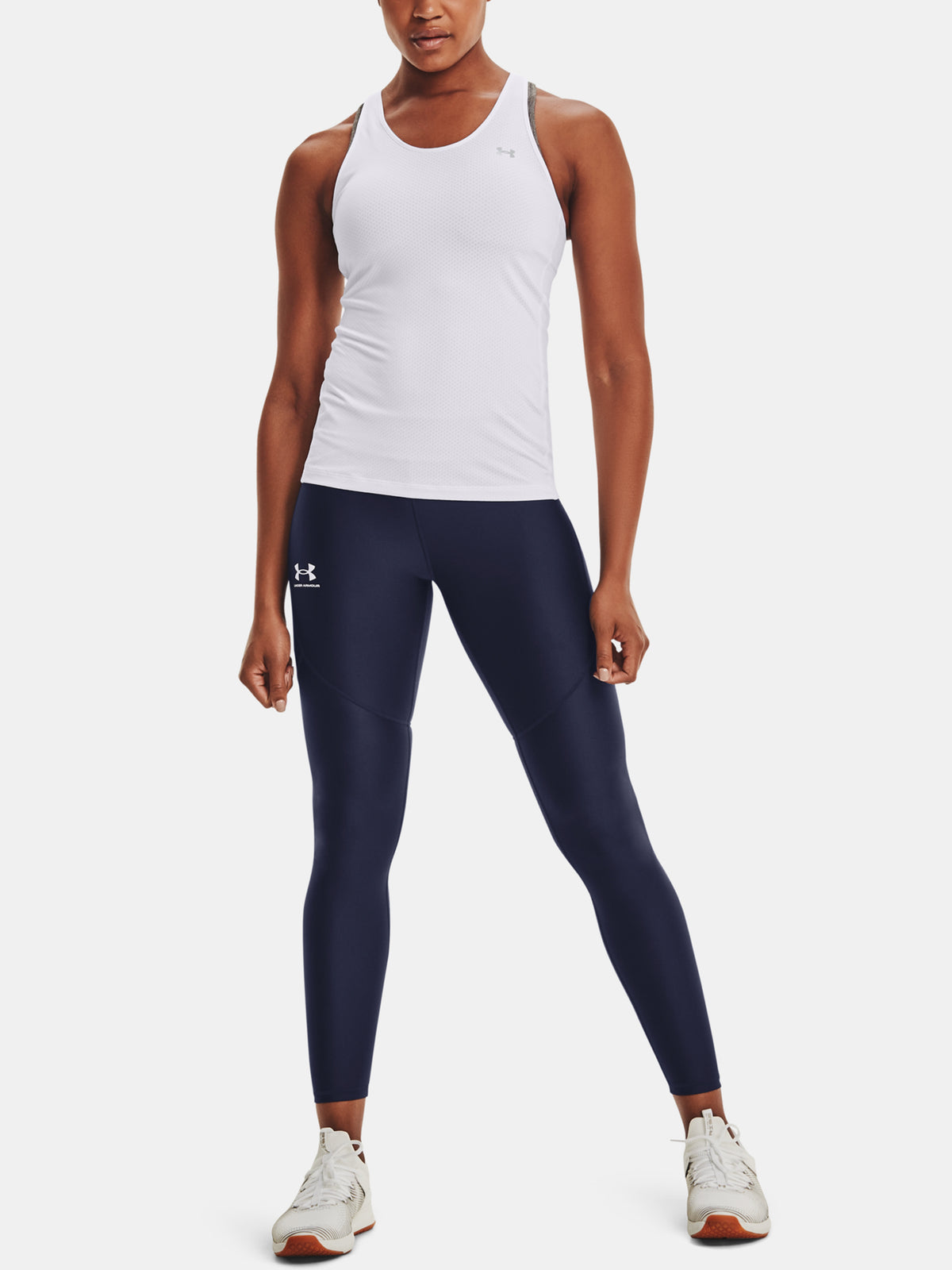 Under Armour Nõi trikó Hg Racer Tank atléta, fehér