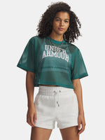 Under Armour Nõi UA Football Mesh Crop Tee póló