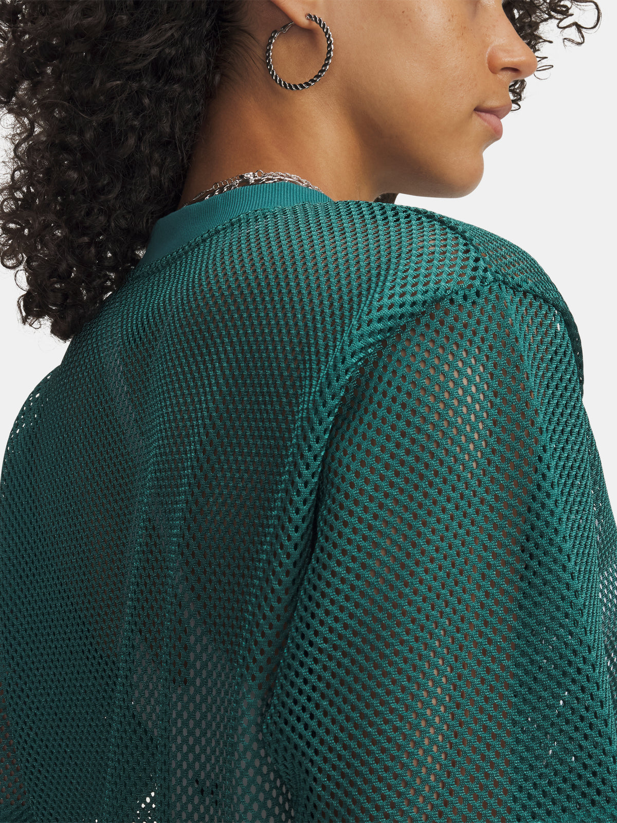 Under Armour Nõi UA Football Mesh Crop Tee póló