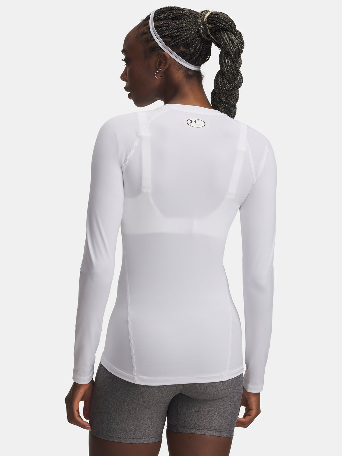 Under Armour Nõi UA HG Authentics Comp LS fehér póló