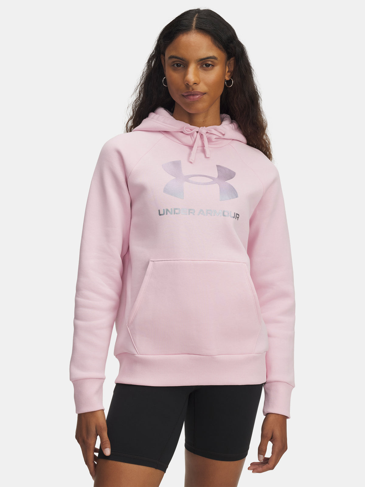 Under Armour Nõi UA Rival Flc Shimmer Hdy-PNK pulóver