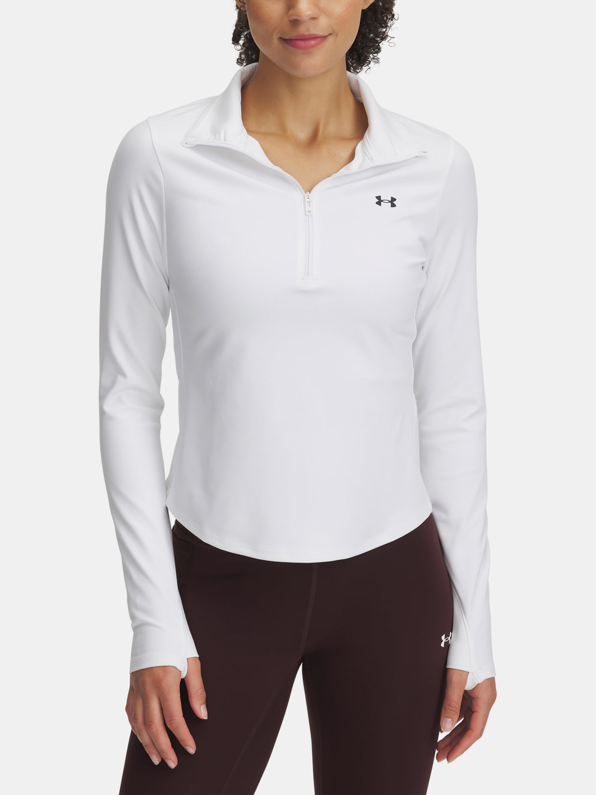 Nõi Under Armour Motion 1/2 Zip EMEA fehér póló