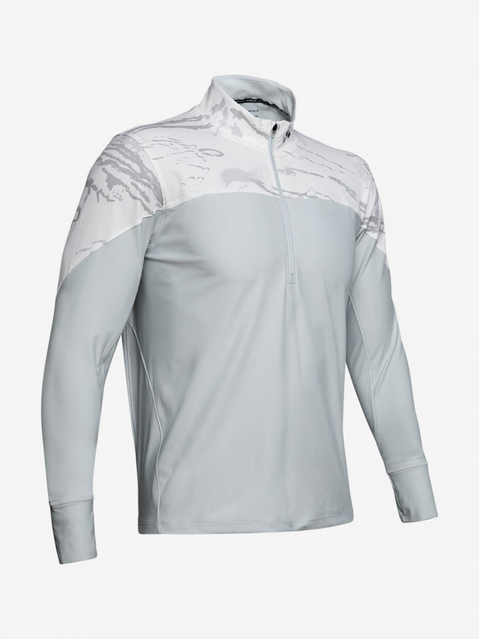 Under Armour Qualifier Camo Half Zip férfi póló, fehér