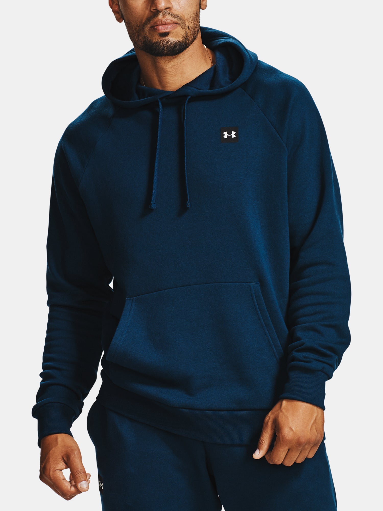 Under Armour Rival Fleece Hoodie kék férfi pulóver