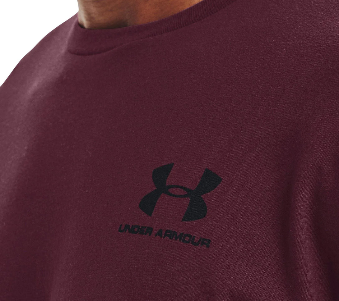 Under Armour Sportstyle Left Chest LS póló, bordó Hosszú ujjú póló Hosszú ujjú póló - Sportmania.hu