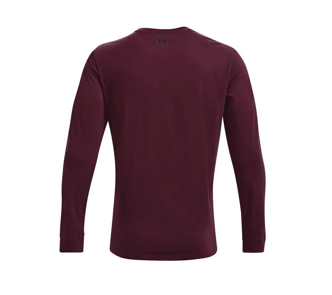 Under Armour Sportstyle Left Chest LS póló, bordó Hosszú ujjú póló Hosszú ujjú póló - Sportmania.hu
