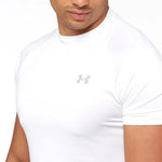 Under Armour Tech 2.0 férfi póló, fehér Fitnesz Felső 1326413-100
