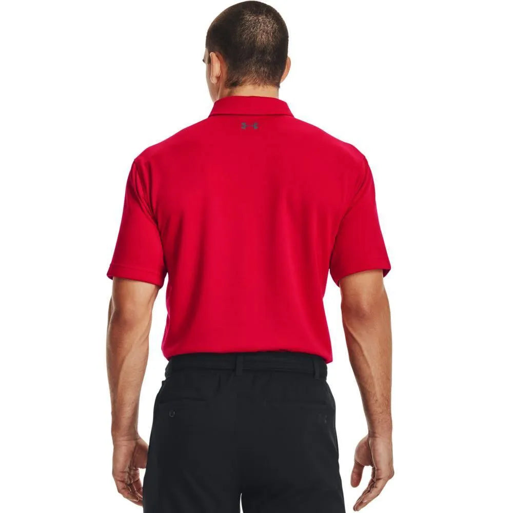 Under Armour Tech Piros Galléros férfi póló