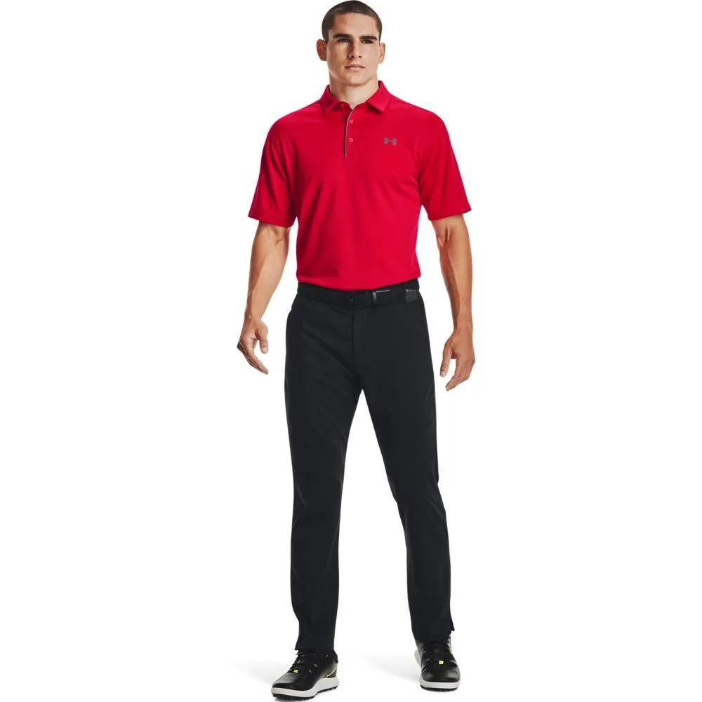 Under Armour Tech Piros Galléros férfi póló