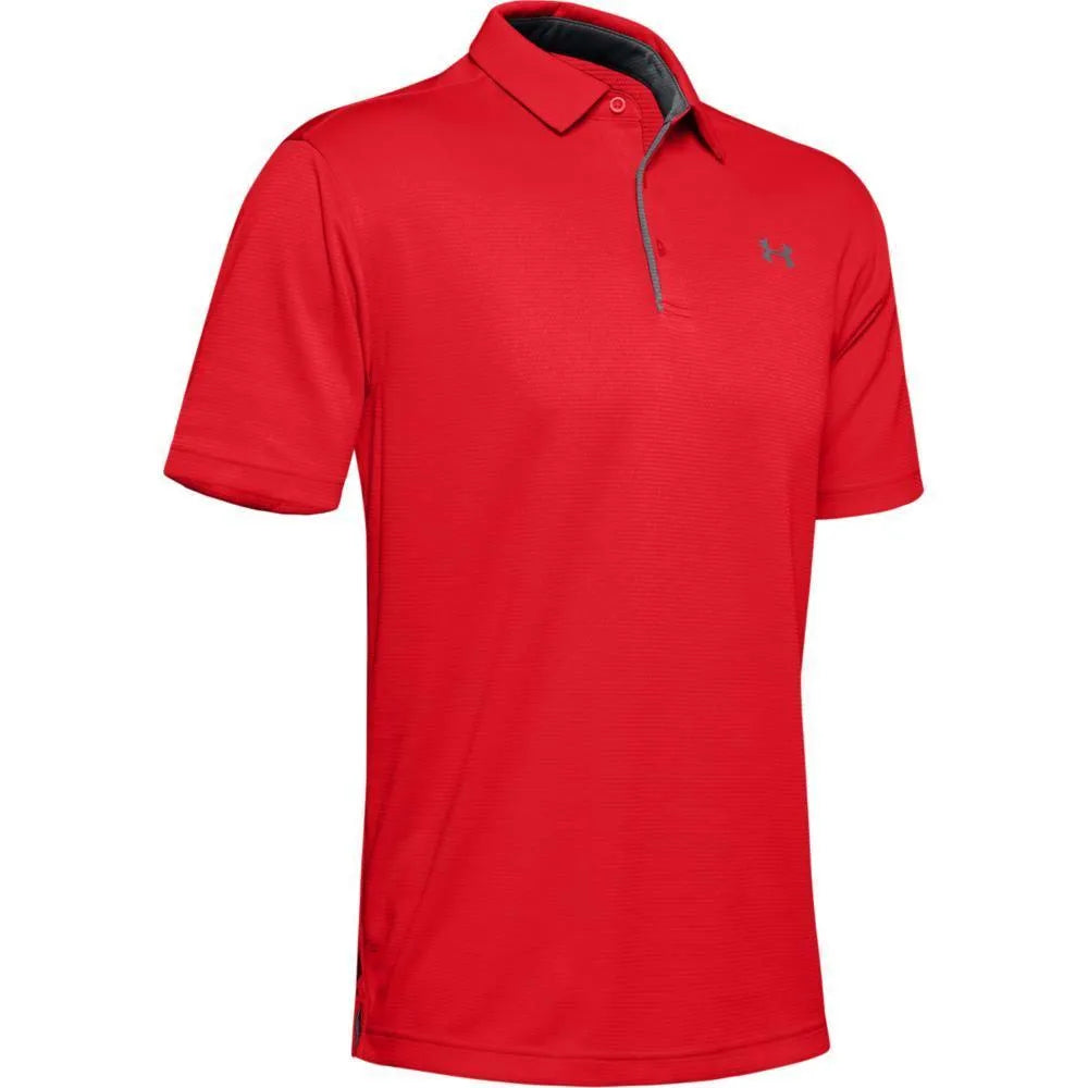 Under Armour Tech , Piros Galléros póló - Sportmania.hu
