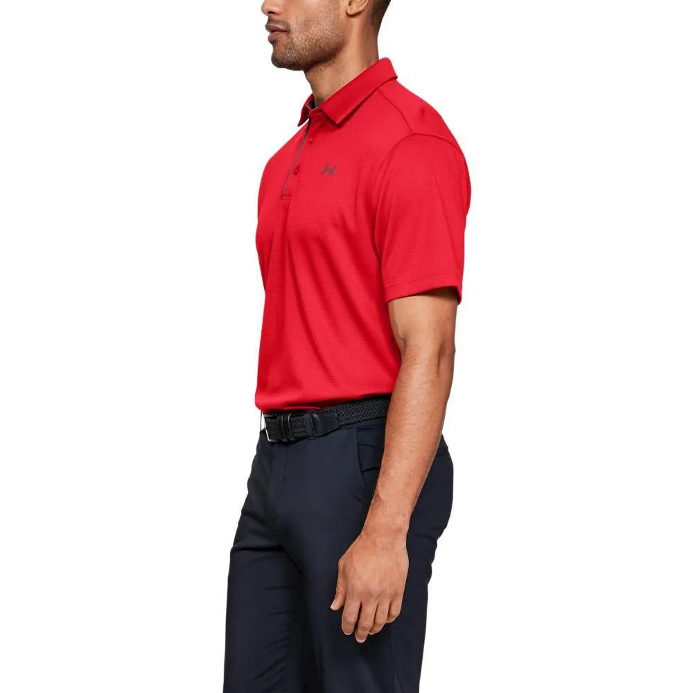 Under Armour Tech , Piros Galléros póló - Sportmania.hu
