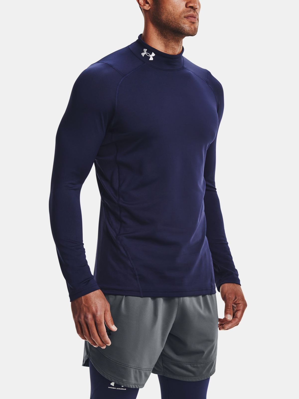 Under Armour UA CG Armour Fitted Mock kék férfi póló
