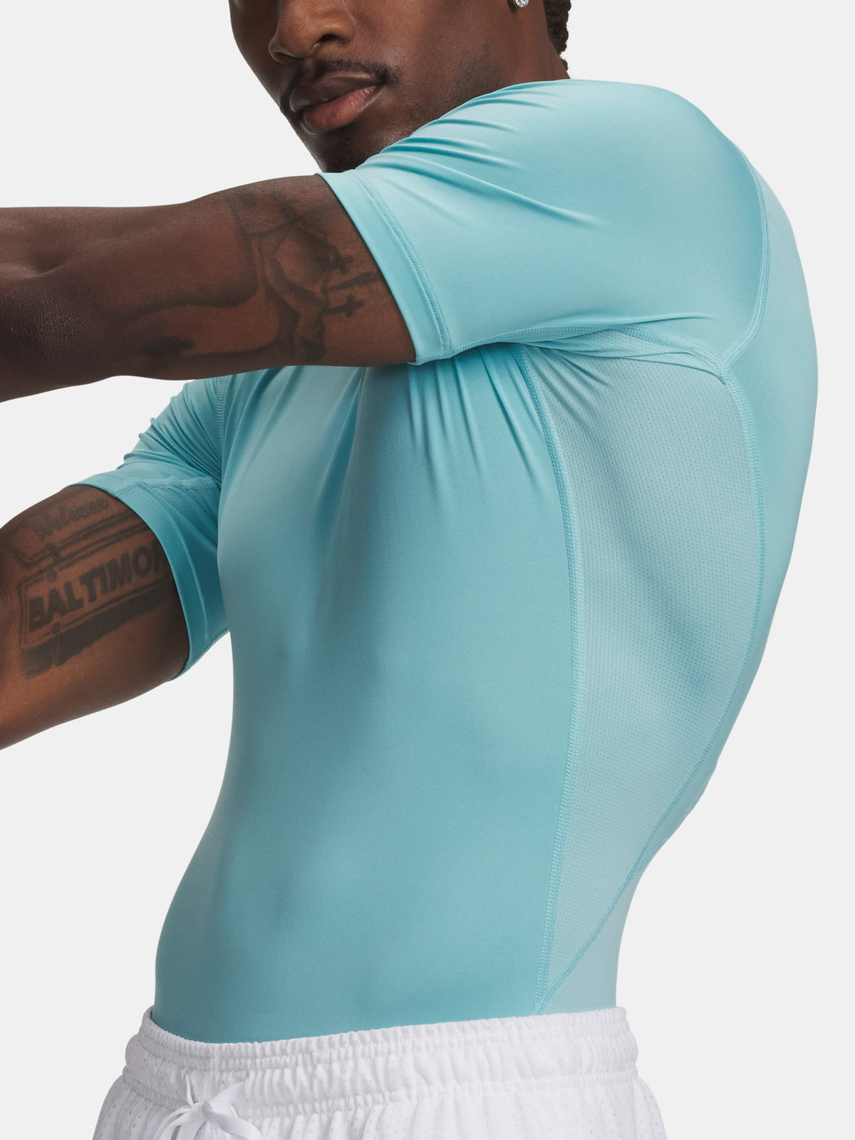 Under Armour UA HG Armour Comp SS kék férfi póló