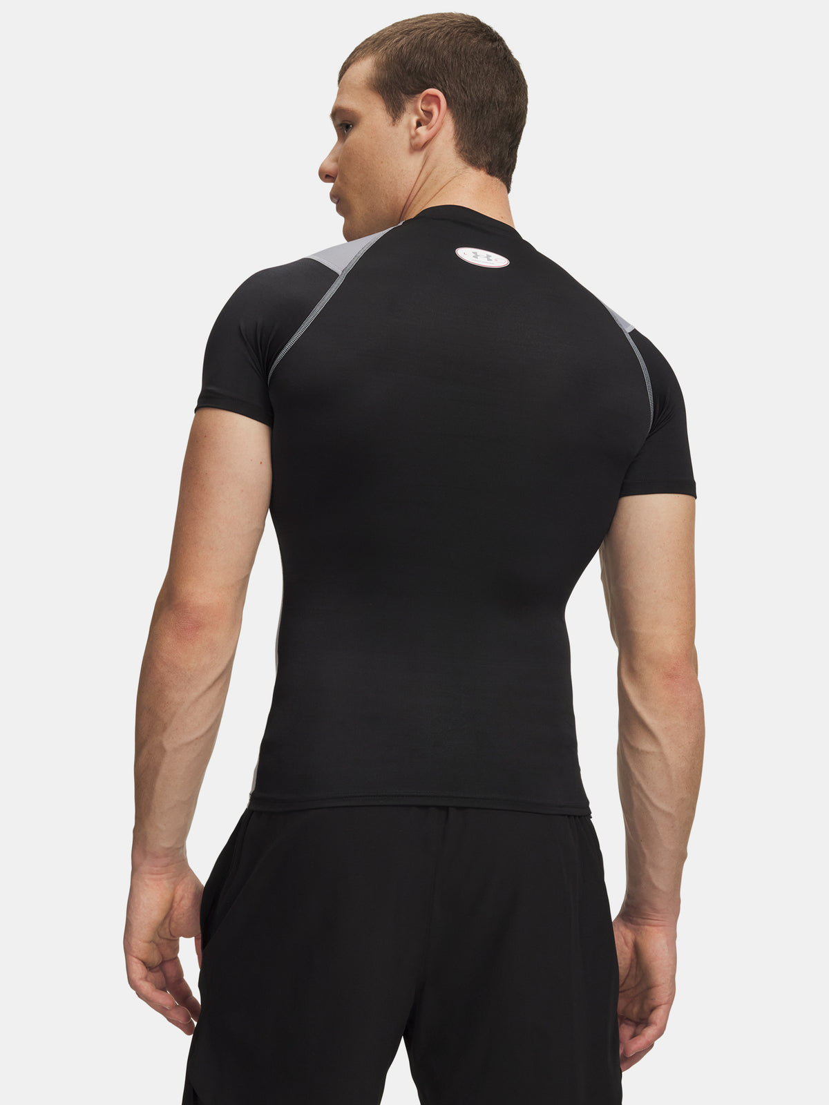 Under Armour UA HG Elite Comp SS fekete férfi póló