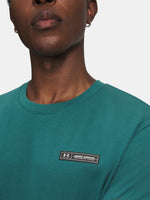 Under Armour UA HW ARMOUR LABEL SS zöld férfi póló